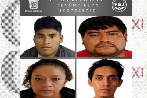 Sentencian a cuatro homicidas del Edomex, a más de 43 años de cárcel
